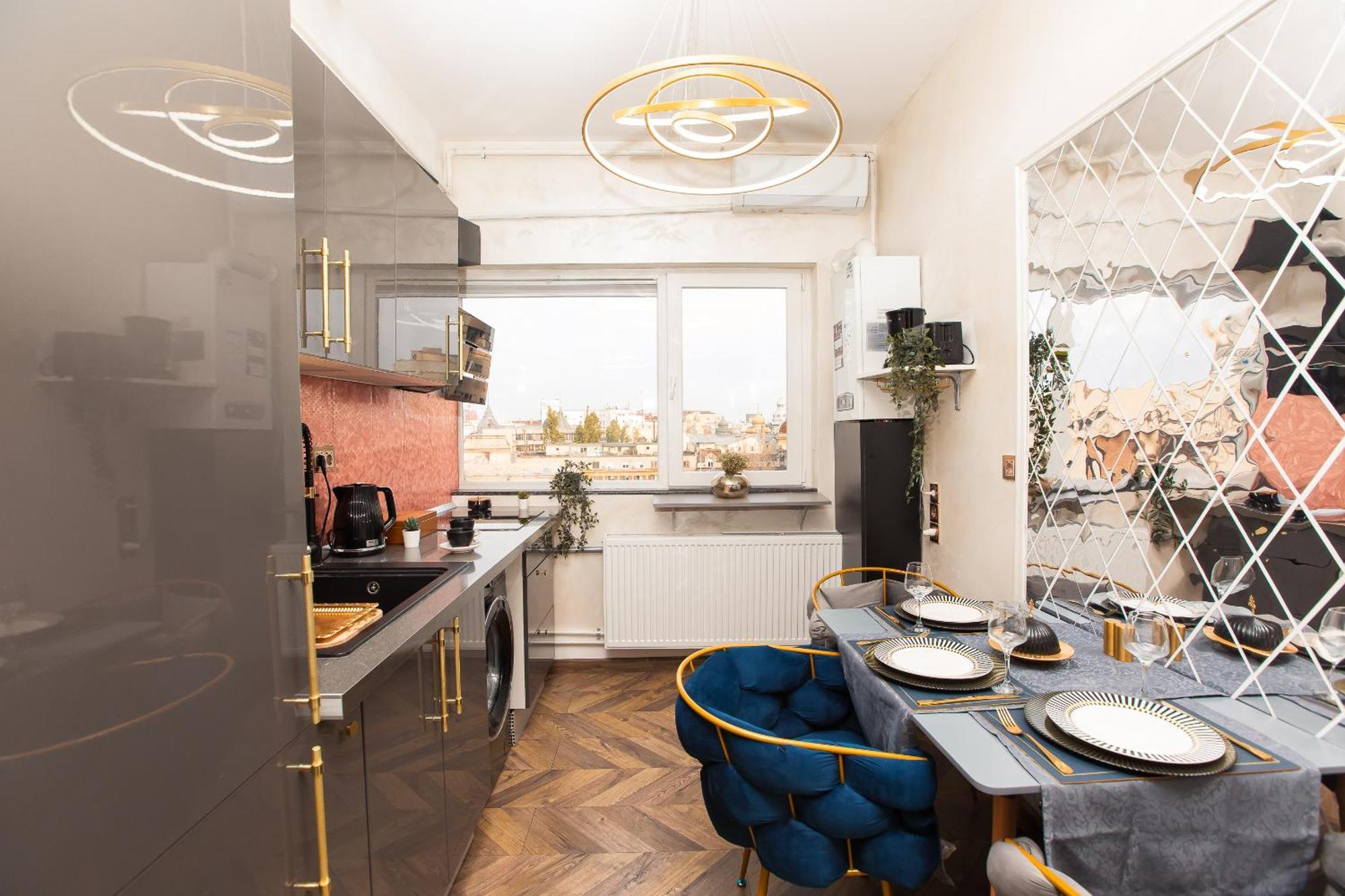 Royalty Apt With City Views On Calea Victoriei Bucarest Exterior foto