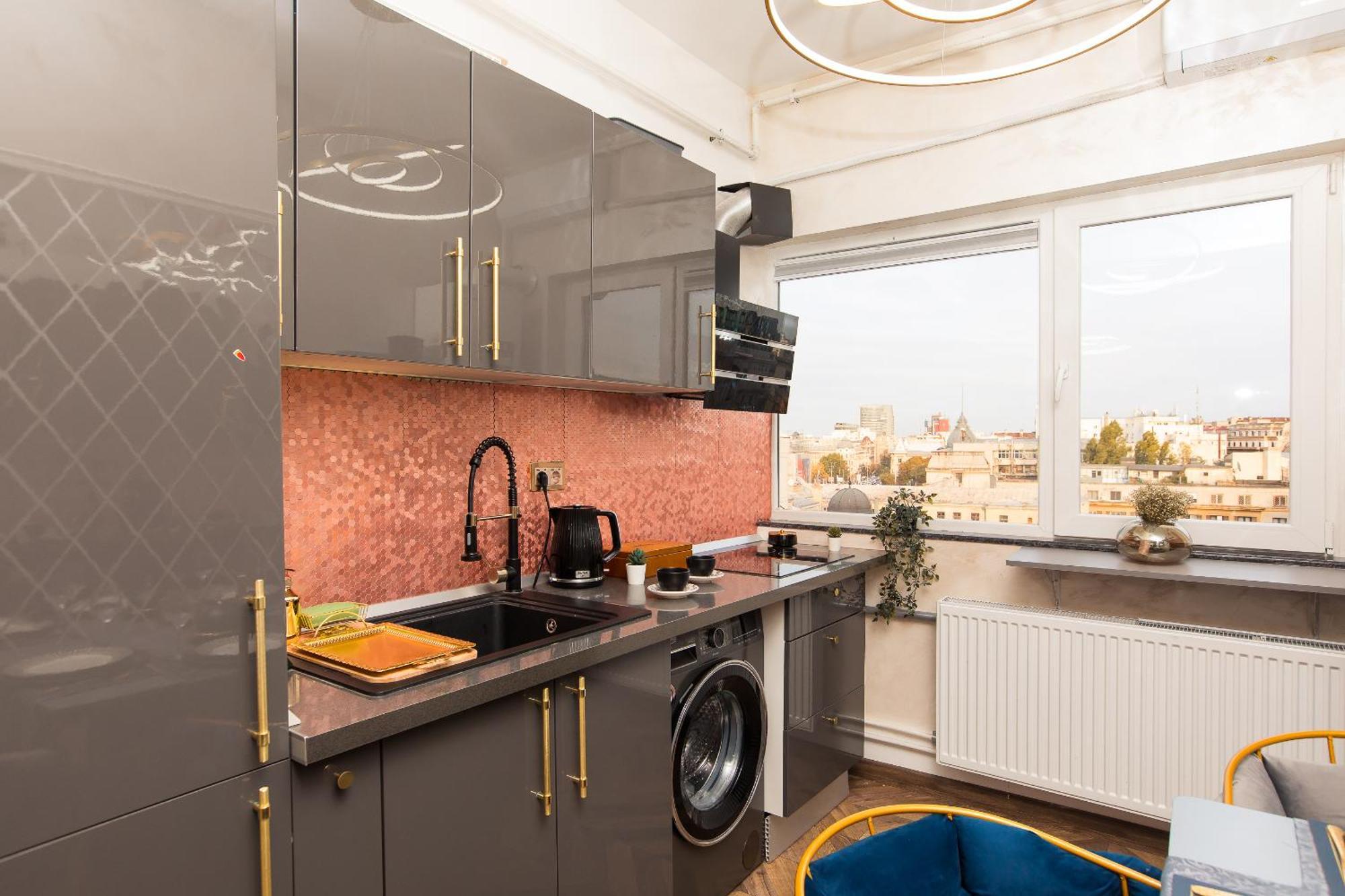 Royalty Apt With City Views On Calea Victoriei Bucarest Exterior foto