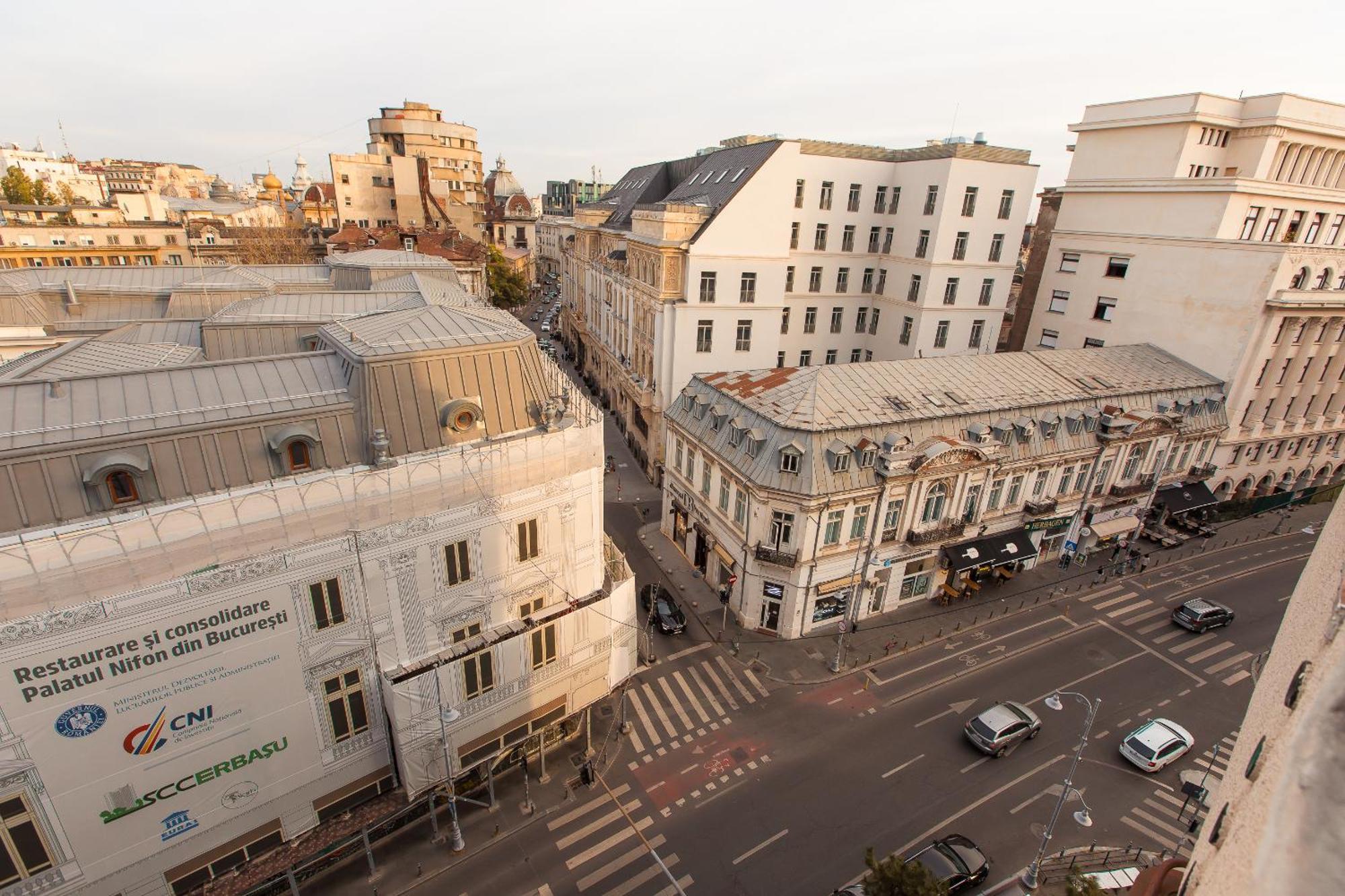 Royalty Apt With City Views On Calea Victoriei Bucarest Exterior foto